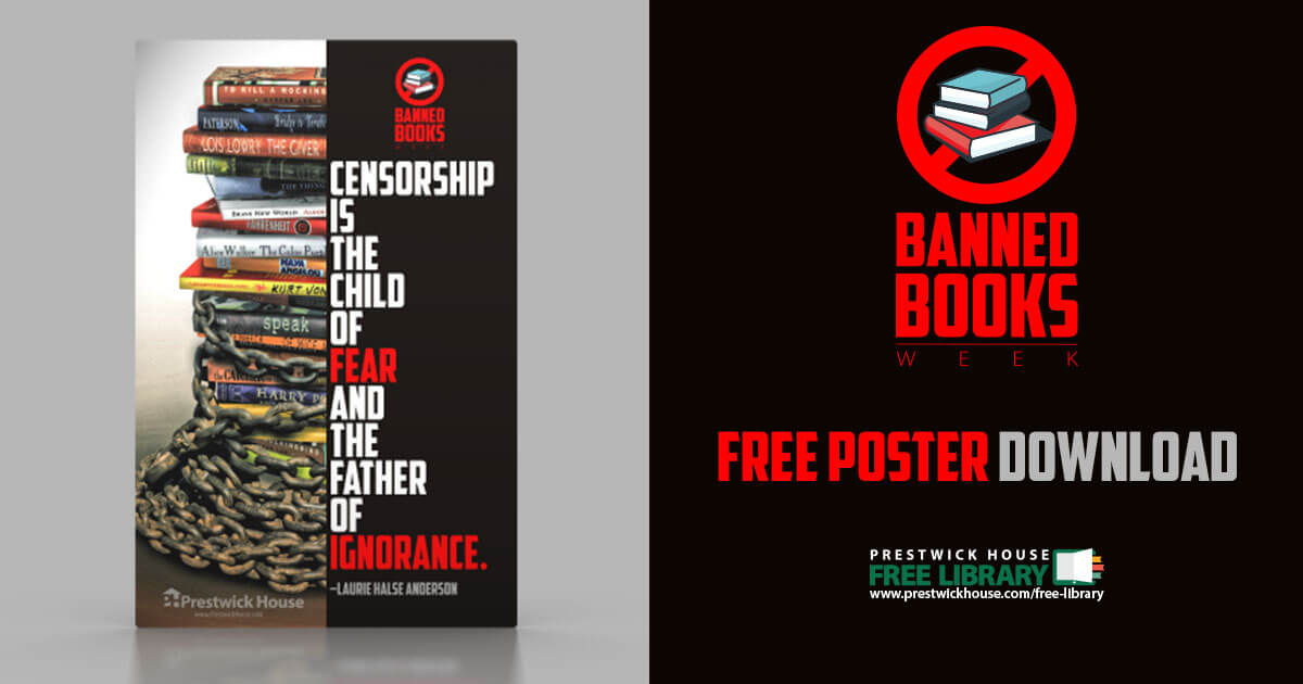 Banned Books Week Free Poster Prestwick House 